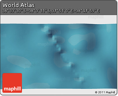 Satellite 3D Map of the Area around 38° 18' 21" S, 38° 19' 30" E