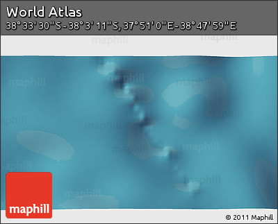 Satellite 3D Map of the Area around 38° 18' 21" S, 38° 19' 30" E