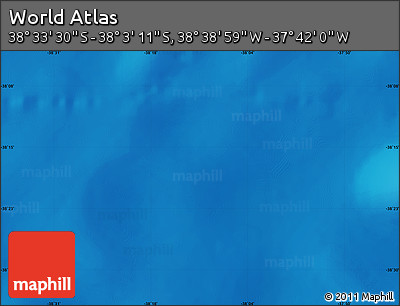 Physical Map of the Area around 38° 18' 21" S, 38° 10' 29" W