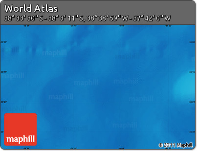 Physical Map of the Area around 38° 18' 21" S, 38° 10' 29" W