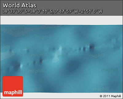 Satellite 3D Map of the Area around 38° 18' 21" S, 3° 19' 30" W