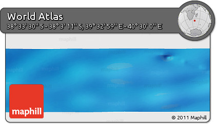 Physical Panoramic Map of the Area around 38° 18' 21" S, 40° 1' 29" E