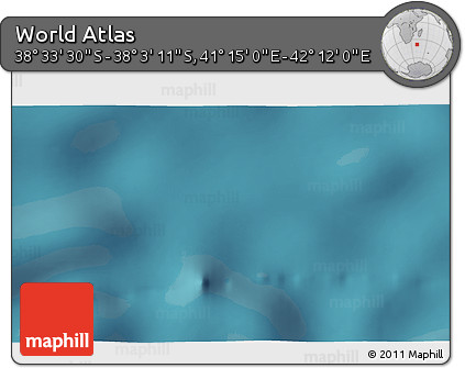 Satellite 3D Map of the Area around 38° 18' 21" S, 41° 43' 30" E