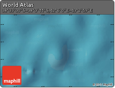 Satellite Map of the Area around 38° 18' 21" S, 42° 34' 30" E
