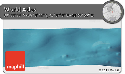 Satellite Panoramic Map of the Area around 38° 18' 21" S, 43° 25' 29" E