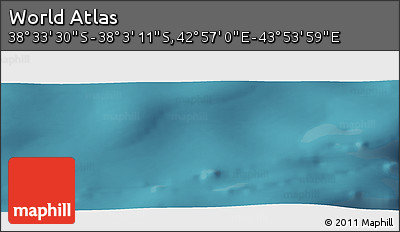 Satellite Panoramic Map of the Area around 38° 18' 21" S, 43° 25' 29" E