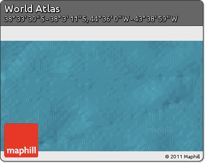 Satellite 3D Map of the Area around 38° 18' 21" S, 44° 7' 30" W
