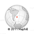 Outline Map of the Area around 38° 18' 21" S, 44° 7' 30" W, rectangular outline