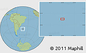 Savanna Style Location Map of the area around 38° 18' 21" S, 44° 58' 30" W