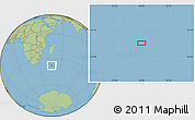Savanna Style Location Map of the area around 38° 18' 21" S, 46° 49' 30" E