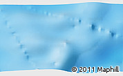 Physical 3D Map of the area around 38° 18' 21" S, 47° 40' 29" E
