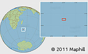 Savanna Style Location Map of the area around 38° 18' 21" S, 50° 13' 30" E