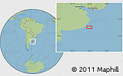 Savanna Style Location Map of the area around 38° 18' 21" S, 56° 52' 30" W