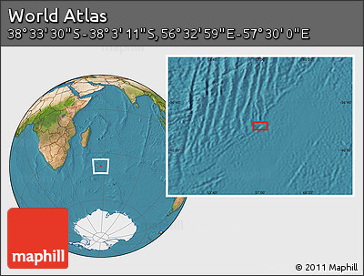 Satellite Location Map of the Area around 38° 18' 21" S, 57° 1' 29" E