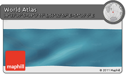 Satellite Panoramic Map of the Area around 38° 18' 21" S, 57° 1' 29" E