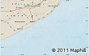 Shaded Relief Map of Mar del Sur