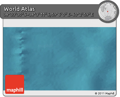Satellite 3D Map of the Area around 38° 18' 21" S, 59° 34' 30" E
