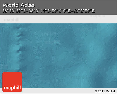 Satellite 3D Map of the Area around 38° 18' 21" S, 59° 34' 30" E