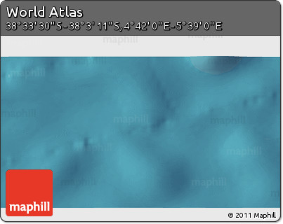 Satellite 3D Map of the Area around 38° 18' 21" S, 5° 10' 30" E