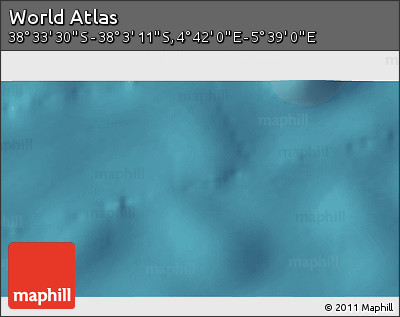 Satellite 3D Map of the Area around 38° 18' 21" S, 5° 10' 30" E