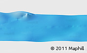 Physical Panoramic Map of the area around 38° 18' 21" S, 5° 1' 30" W