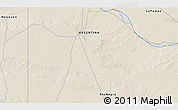 Shaded Relief 3D Map of the area around 38° 18' 21" S, 67° 55' 30" W