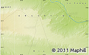 Physical Map of the area around 38° 18' 21" S, 67° 55' 30" W