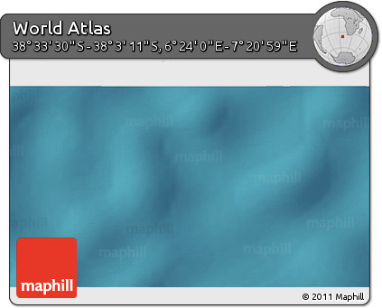 Satellite 3D Map of the Area around 38° 18' 21" S, 6° 52' 30" E