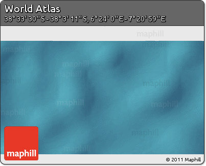 Satellite 3D Map of the Area around 38° 18' 21" S, 6° 52' 30" E
