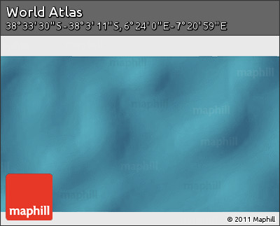 Satellite 3D Map of the Area around 38° 18' 21" S, 6° 52' 30" E