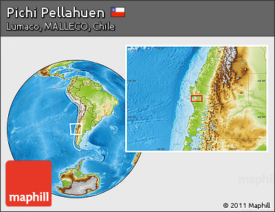 Physical Location Map of Pichi Pellahuen