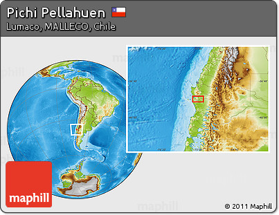Physical Location Map of Pichi Pellahuen