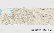 Shaded Relief Panoramic Map of the area around 38° 18' 21" S, 73° 1' 30" W