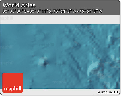 Satellite 3D Map of the Area around 38° 18' 21" S, 76° 25' 30" W