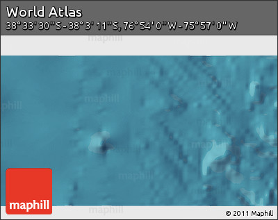 Satellite 3D Map of the Area around 38° 18' 21" S, 76° 25' 30" W