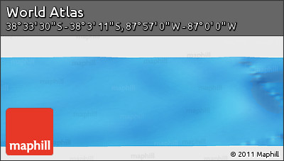 Physical Panoramic Map of the Area around 38° 18' 21" S, 87° 28' 29" W