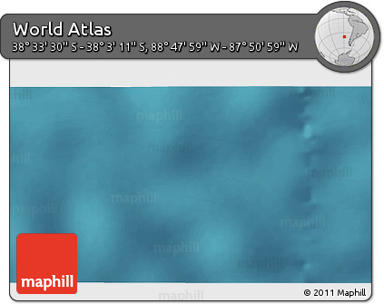 Satellite 3D Map of the Area around 38° 18' 21" S, 88° 19' 29" W