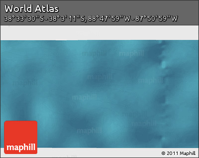 Satellite 3D Map of the Area around 38° 18' 21" S, 88° 19' 29" W