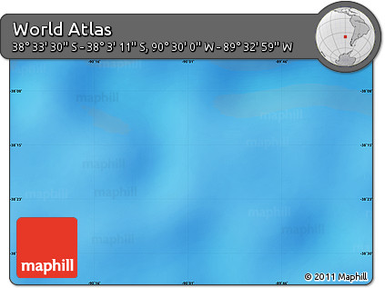 Physical Map of the Area around 38° 18' 21" S, 90° 1' 30" W