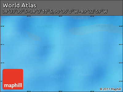 Physical Map of the Area around 38° 18' 21" S, 90° 1' 30" W