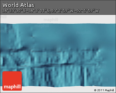 Satellite 3D Map of the Area around 38° 18' 21" S, 92° 34' 29" W