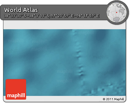Satellite 3D Map of the Area around 38° 18' 21" S, 97° 49' 29" E