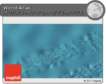 Satellite 3D Map of the Area around 38° 18' 21" S, 98° 40' 30" E