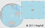 Gray Location Map of the area around 38° 18' 21" S, 98° 40' 30" E