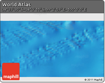 Shaded Relief 3D Map of the Area around 38° 18' 21" S, 99° 31' 30" E