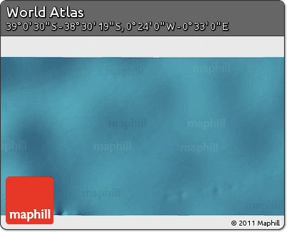 Satellite 3D Map of the Area around 38° 45' 25" S, 0° 4' 30" E
