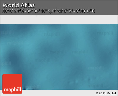 Satellite 3D Map of the Area around 38° 45' 25" S, 0° 4' 30" E