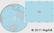 Gray Location Map of the area around 38° 45' 25" S, 105° 28' 29" E