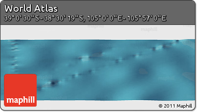 Satellite Panoramic Map of the Area around 38° 45' 25" S, 105° 28' 29" E
