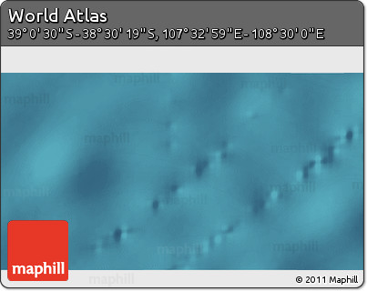 Satellite 3D Map of the Area around 38° 45' 25" S, 108° 1' 30" E